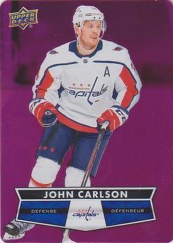 #DC-3 John Carlson - Washington Capitals - 2021-22 Upper Deck Tim Hortons - Red Die Cut Hockey