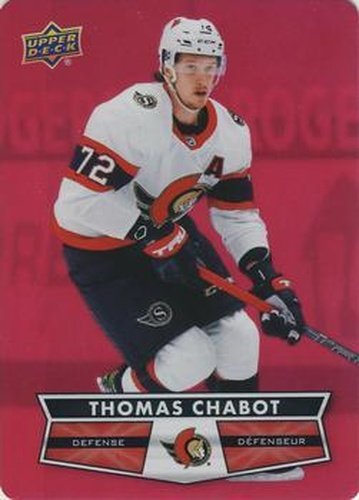 #DC-47 Thomas Chabot - Ottawa Senators - 2021-22 Upper Deck Tim Hortons - Red Die Cut Hockey