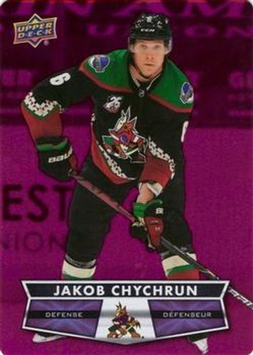 #DC-49 Jakob Chychrun - Arizona Coyotes - 2021-22 Upper Deck Tim Hortons - Red Die Cut Hockey