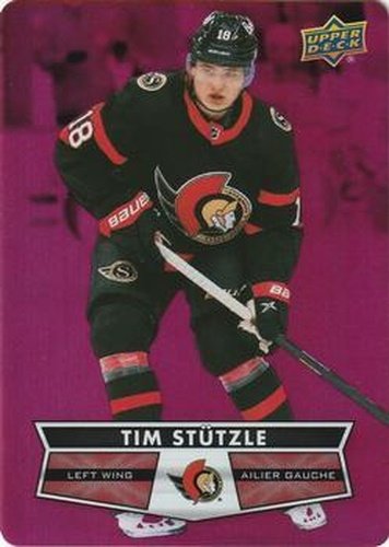 #DC-7 Tim Stutzle - Ottawa Senators - 2021-22 Upper Deck Tim Hortons - Red Die Cut Hockey