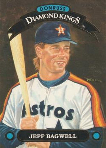 #DK-11 Jeff Bagwell - Houston Astros - 1992 Donruss - Diamond Kings Baseball