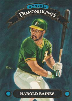 #DK-14 Harold Baines - Oakland Athletics - 1992 Donruss - Diamond Kings Baseball