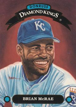 #DK-16 Brian McRae - Kansas City Royals - 1992 Donruss - Diamond Kings Baseball
