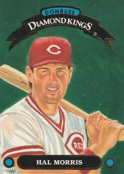 #DK-19 Hal Morris - Cincinnati Reds - 1992 Donruss - Diamond Kings Baseball