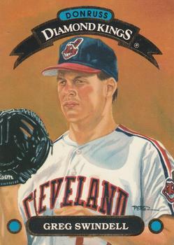 #DK-23 Greg Swindell - Cleveland Indians - 1992 Donruss - Diamond Kings Baseball