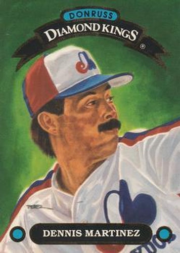 #DK-24 Dennis Martinez - Montreal Expos - 1992 Donruss - Diamond Kings Baseball