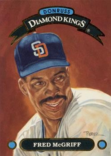 #DK-26 Fred McGriff - San Diego Padres - 1992 Donruss - Diamond Kings Baseball