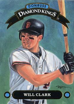 #DK-2 Will Clark - San Francisco Giants - 1992 Donruss - Diamond Kings Baseball