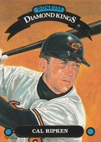 #DK-5 Cal Ripken - Baltimore Orioles - 1992 Donruss - Diamond Kings Baseball