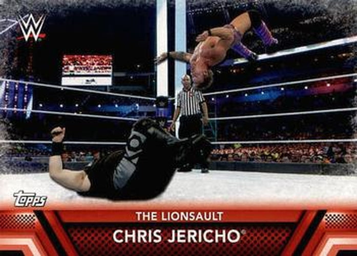 #F-19 Chris Jericho - 2017 Topps WWE Then Now Forever - Finishers and Signature Moves Wrestling