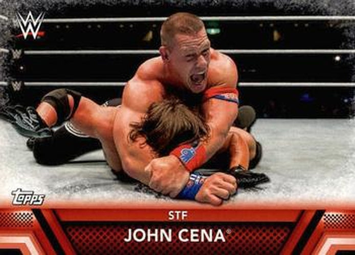 #F-2 John Cena - 2017 Topps WWE Then Now Forever - Finishers and Signature Moves Wrestling