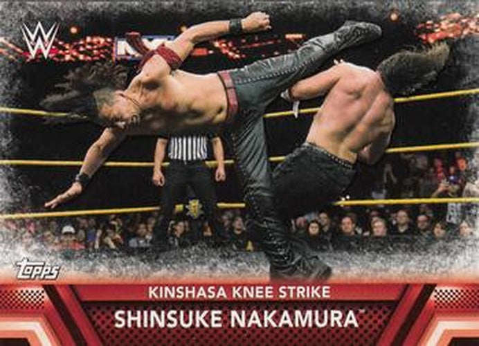 #F-32 Shinsuke Nakamura - 2017 Topps WWE Then Now Forever - Finishers and Signature Moves Wrestling