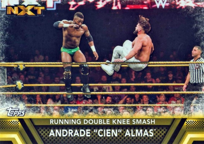 #F-35 Andrade "Cien" Almas - 2017 Topps WWE Then Now Forever - Finishers and Signature Moves Wrestling