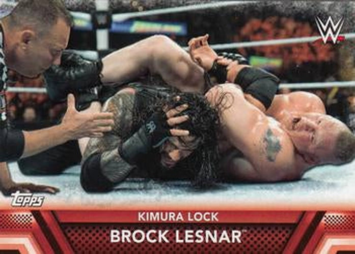 #F-4 Brock Lesnar - 2017 Topps WWE Then Now Forever - Finishers and Signature Moves Wrestling