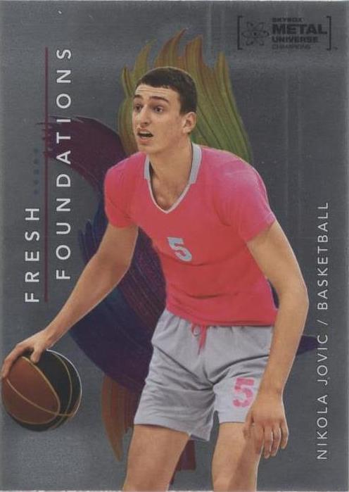 #FF35 Nikola Jovic - 2022 SkyBox Metal Universe Champions - Fresh Foundations