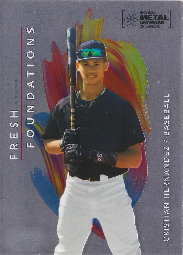 #FF41 Cristian Hernandez - 2022 SkyBox Metal Universe Champions - Fresh Foundations