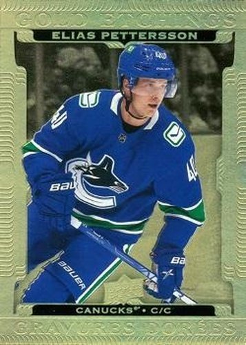 #G-11 Elias Pettersson - Vancouver Canucks - 2022-23 Upper Deck Tim Hortons - Gold Etchings Hockey