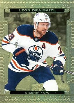 #G-15 Leon Draisaitl - Edmonton Oilers - 2022-23 Upper Deck Tim Hortons - Gold Etchings Hockey