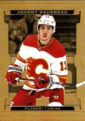 #G-17 Johnny Gaudreau - Calgary Flames - 2022-23 Upper Deck Tim Hortons - Gold Etchings Hockey