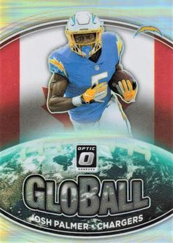#GB-15 Josh Palmer - Los Angeles Chargers - 2021 Donruss Optic - GloBall Football