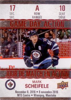 #GDA-10 Mark Scheifele - Winnipeg Jets - 2017-18 Upper Deck Tim Hortons - Game Day Action Hockey
