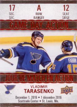 #GDA-12 Vladimir Tarasenko - St. Louis Blues - 2017-18 Upper Deck Tim Hortons - Game Day Action Hockey
