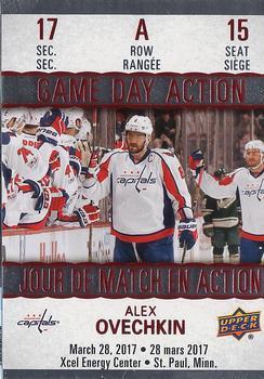 #GDA-15 Alex Ovechkin - Washington Capitals - 2017-18 Upper Deck Tim Hortons - Game Day Action Hockey