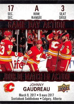 #GDA-3 Johnny Gaudreau - Calgary Flames - 2017-18 Upper Deck Tim Hortons - Game Day Action Hockey