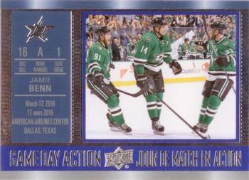 #GDA-5 Jamie Benn - Dallas Stars - 2016-17 Upper Deck Tim Hortons - Game Day Action Hockey