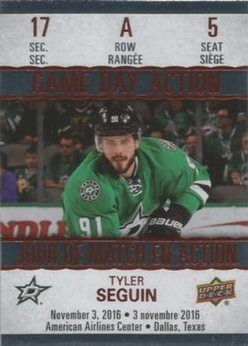 #GDA-5 Tyler Seguin - Dallas Stars - 2017-18 Upper Deck Tim Hortons - Game Day Action Hockey