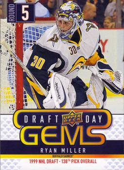 #GEM12 Ryan Miller - Buffalo Sabres - 2009-10 Upper Deck - Draft Day Gems Hockey