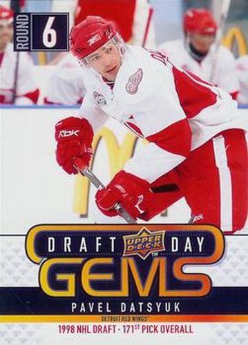 #GEM2 Pavel Datsyuk - Detroit Red Wings - 2009-10 Upper Deck - Draft Day Gems Hockey