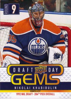 #GEM22 Nikolai Khabibulin - Edmonton Oilers - 2009-10 Upper Deck - Draft Day Gems Hockey
