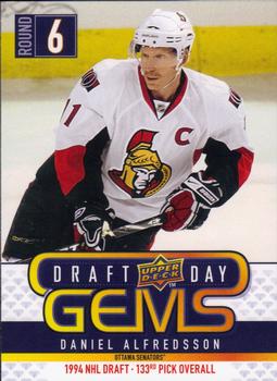 #GEM28 Daniel Alfredsson - Ottawa Senators - 2009-10 Upper Deck - Draft Day Gems Hockey