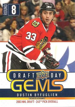 #GEM29 Dustin Byfuglien - Chicago Blackhawks - 2009-10 Upper Deck - Draft Day Gems Hockey