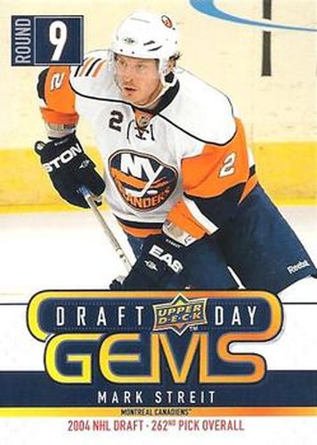 #GEM30 Mark Streit - New York Islanders - 2009-10 Upper Deck - Draft Day Gems Hockey