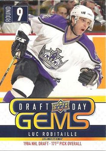 #GEM5 Luc Robitaille - Los Angeles Kings - 2009-10 Upper Deck - Draft Day Gems Hockey