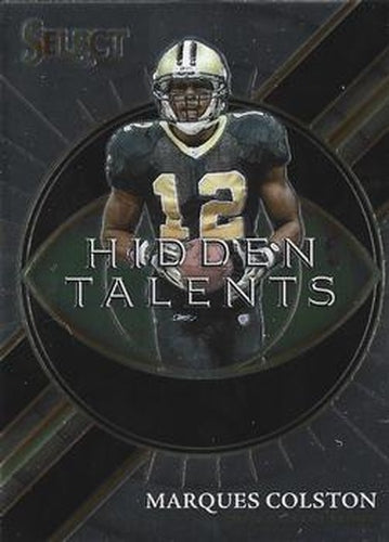 #HT-7 Marques Colston - New Orleans Saints - 2021 Panini Select - Hidden Talents Football