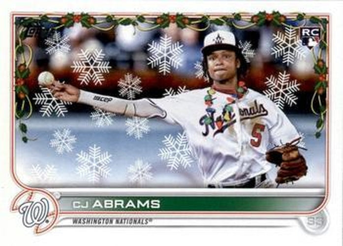 #HW112c CJ Abrams - Washington Nationals - 2022 Topps Holiday Baseball
