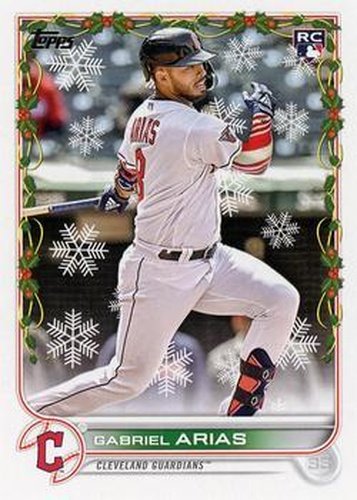 #HW12b Gabriel Arias - Cleveland Guardians - 2022 Topps Holiday Baseball