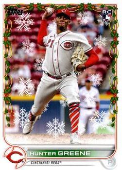 #HW130b Hunter Greene - Cincinnati Reds - 2022 Topps Holiday Baseball