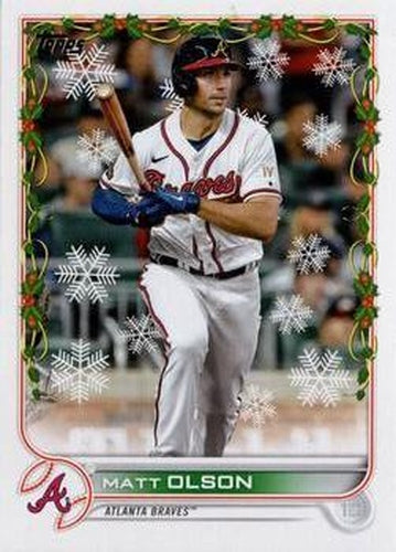 #HW160 Matt Olson - Atlanta Braves - 2022 Topps Holiday Baseball