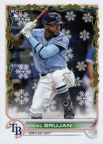 #HW171 Vidal Brujan - Tampa Bay Rays - 2022 Topps Holiday Baseball