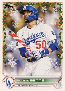 #HW176b Mookie Betts - Los Angeles Dodgers - 2022 Topps Holiday Baseball