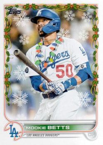 #HW176c Mookie Betts - Los Angeles Dodgers - 2022 Topps Holiday Baseball