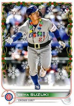#HW177c Seiya Suzuki - Chicago Cubs - 2022 Topps Holiday Baseball