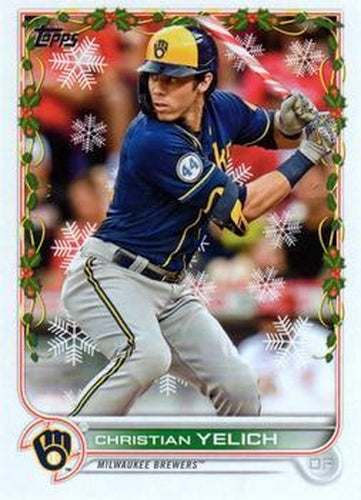 #HW185b Christian Yelich - Milwaukee Brewers - 2022 Topps Holiday Baseball