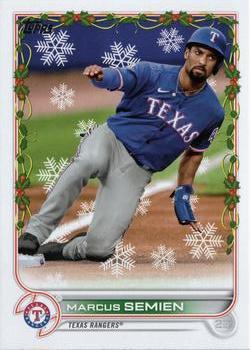 #HW22 Marcus Semien - Texas Rangers - 2022 Topps Holiday Baseball