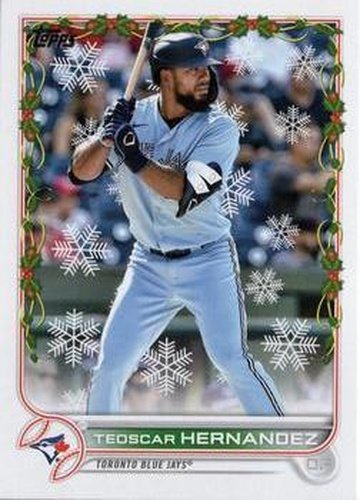 #HW48 Teoscar Hernandez - Toronto Blue Jays - 2022 Topps Holiday Baseball