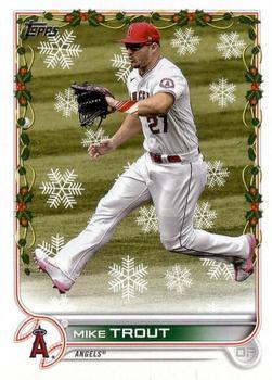 #HW50b Mike Trout - Los Angeles Angels - 2022 Topps Holiday Baseball